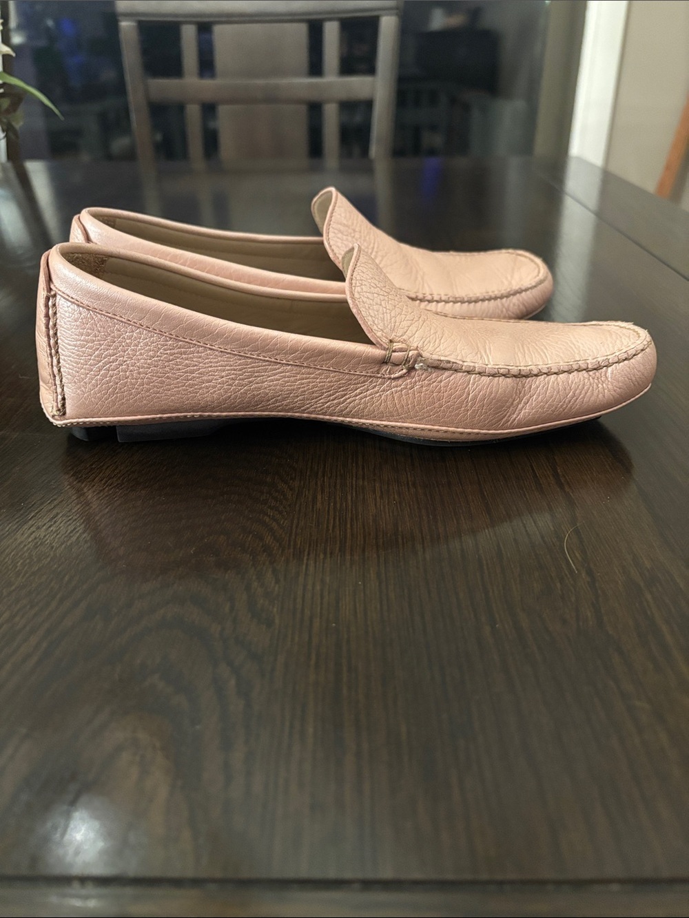 Cole Haan Blush Pink Pebbled Leather Loafers | Size 6B - Picture 7 of 10